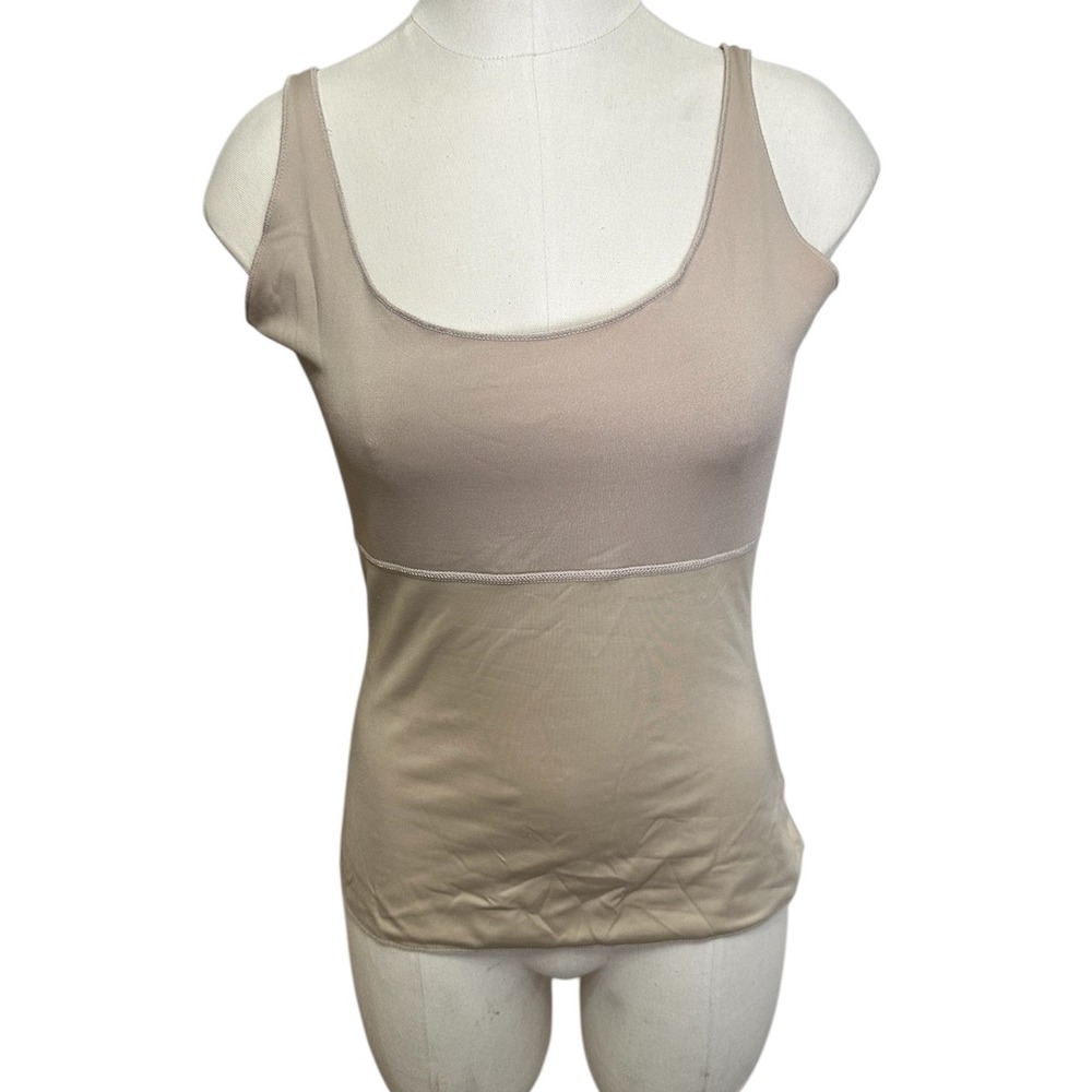 SPANX by Sara Blakely Women's Medium‎ Slimming Cami Shapewear Tank Top Beige
